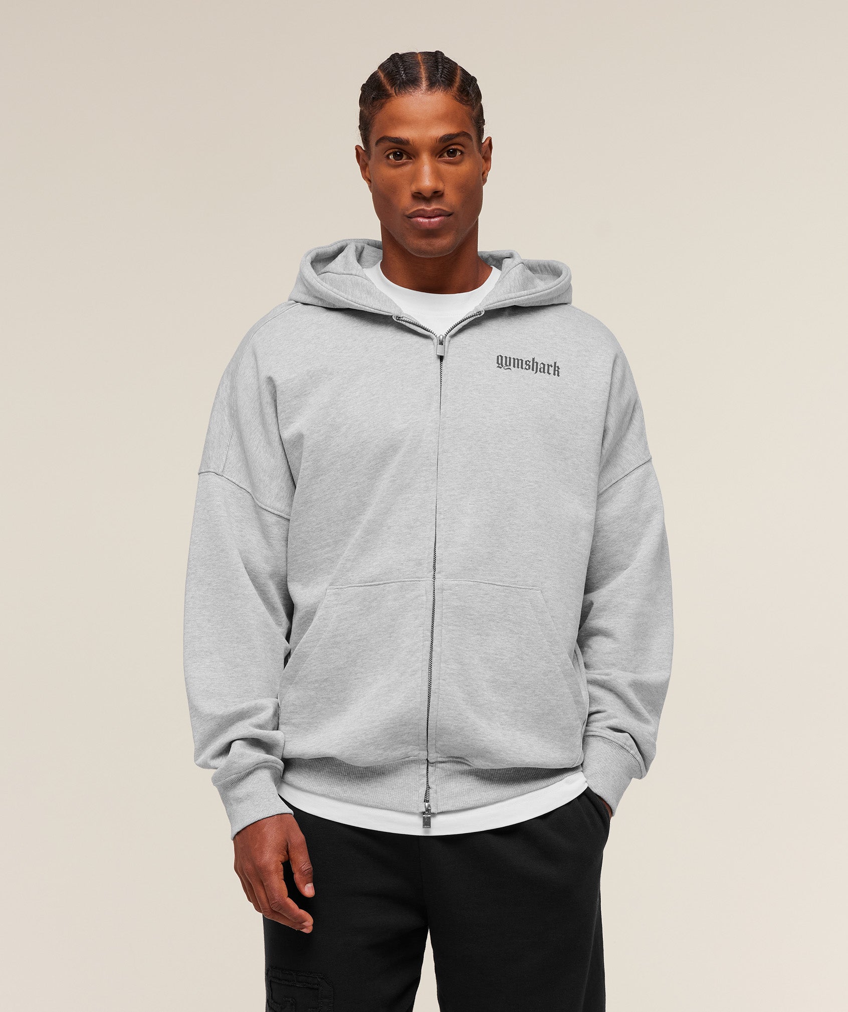 Olde English Zip Up Hoodie Oversized Fit