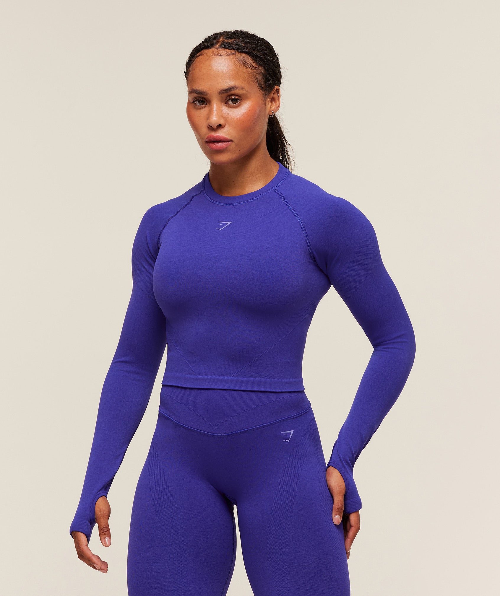 Activate Long Sleeve Crop Top