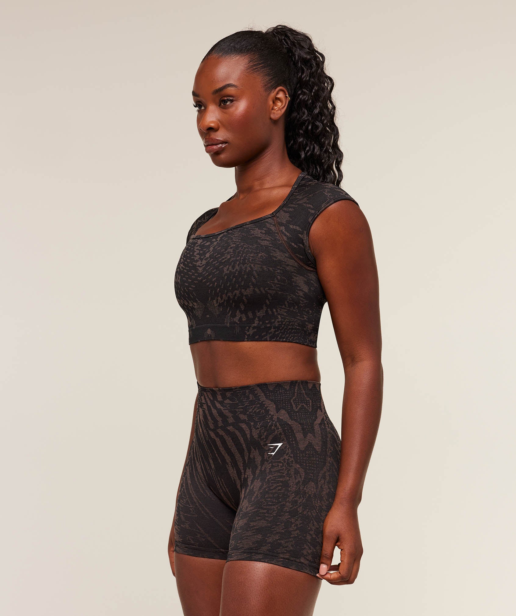 Alternative view of Adapt Houndstooth Midi Top