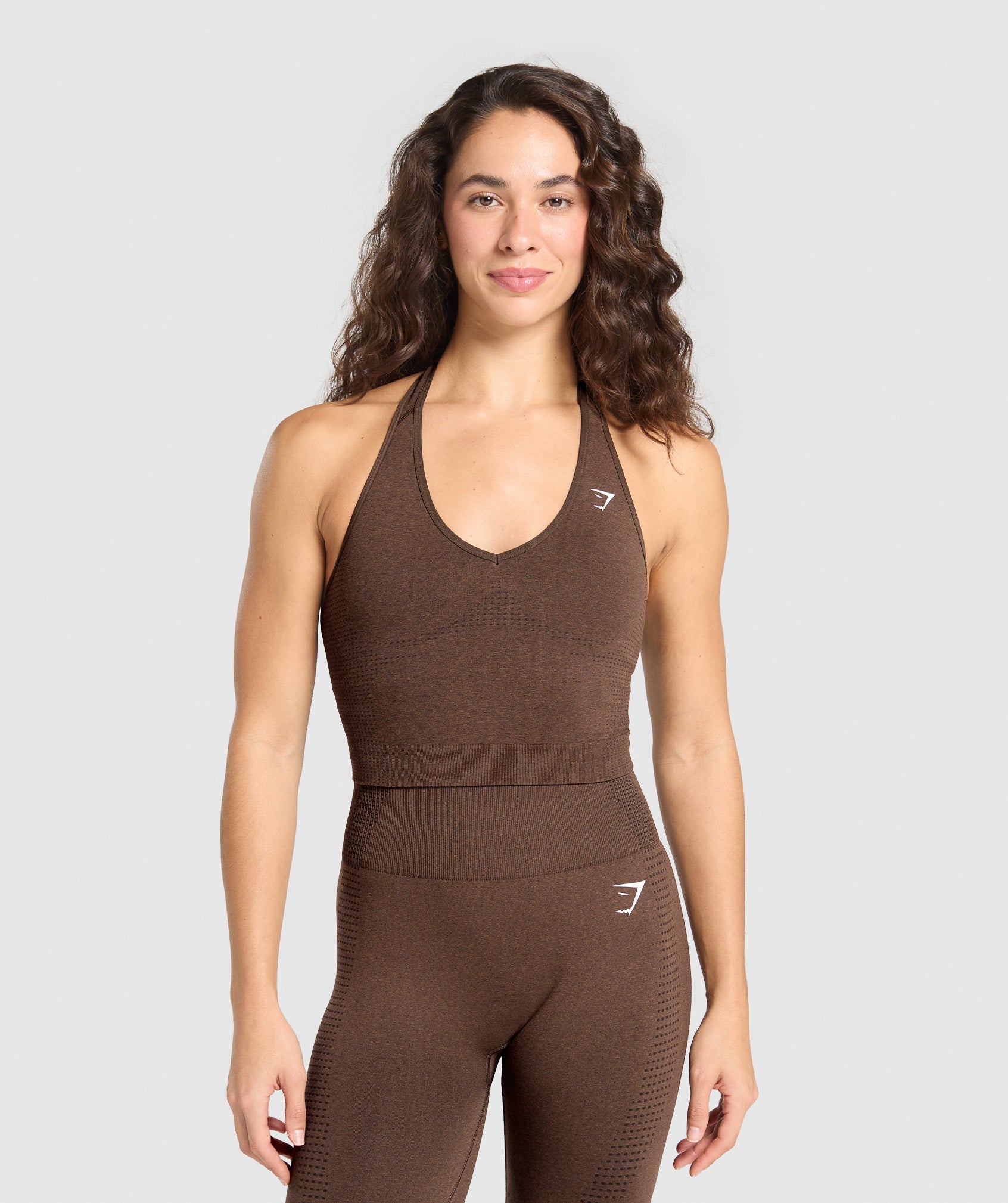 Vital Halter Neck Tank With Shelf