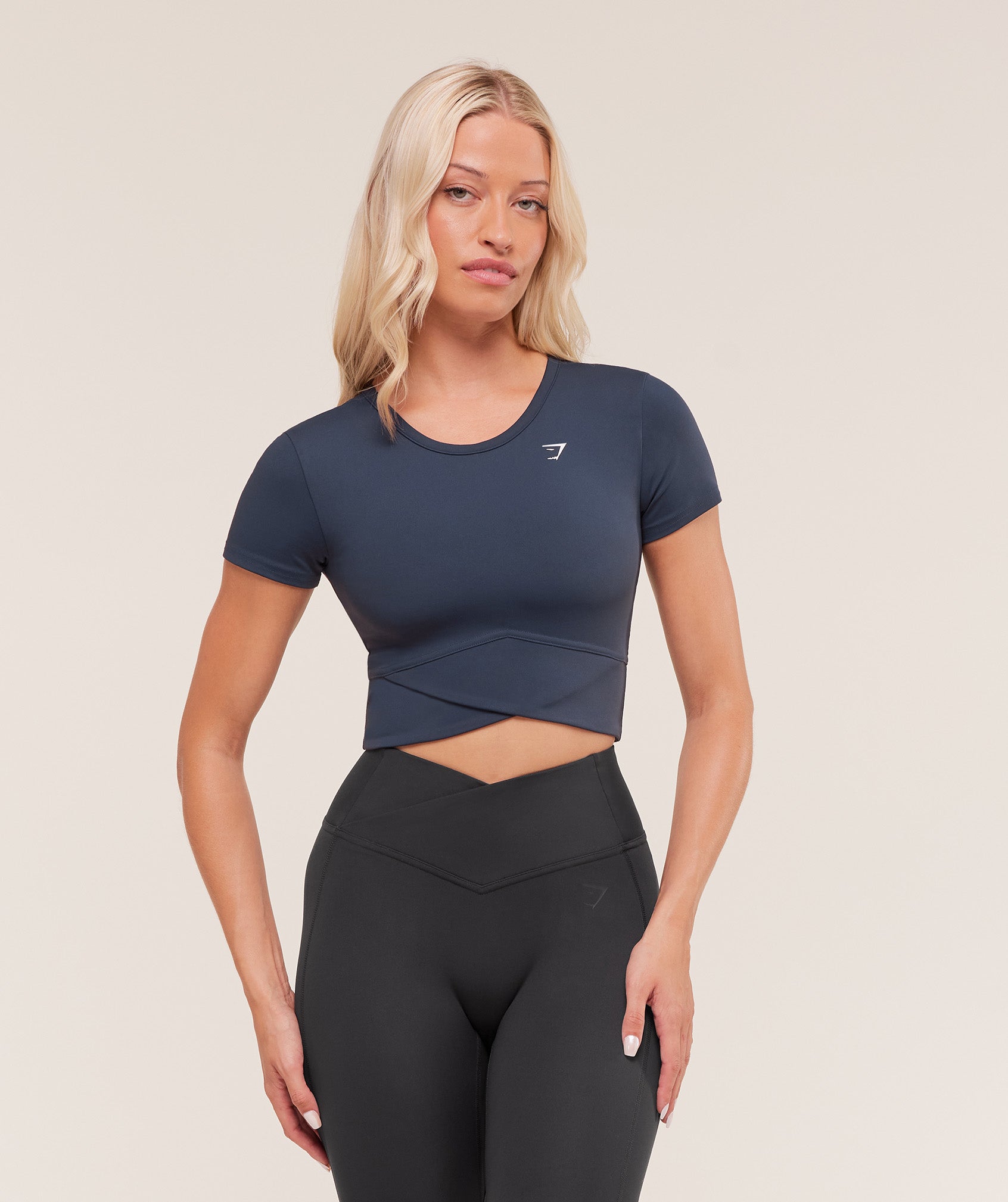 Crossover Midi Top With Shelf