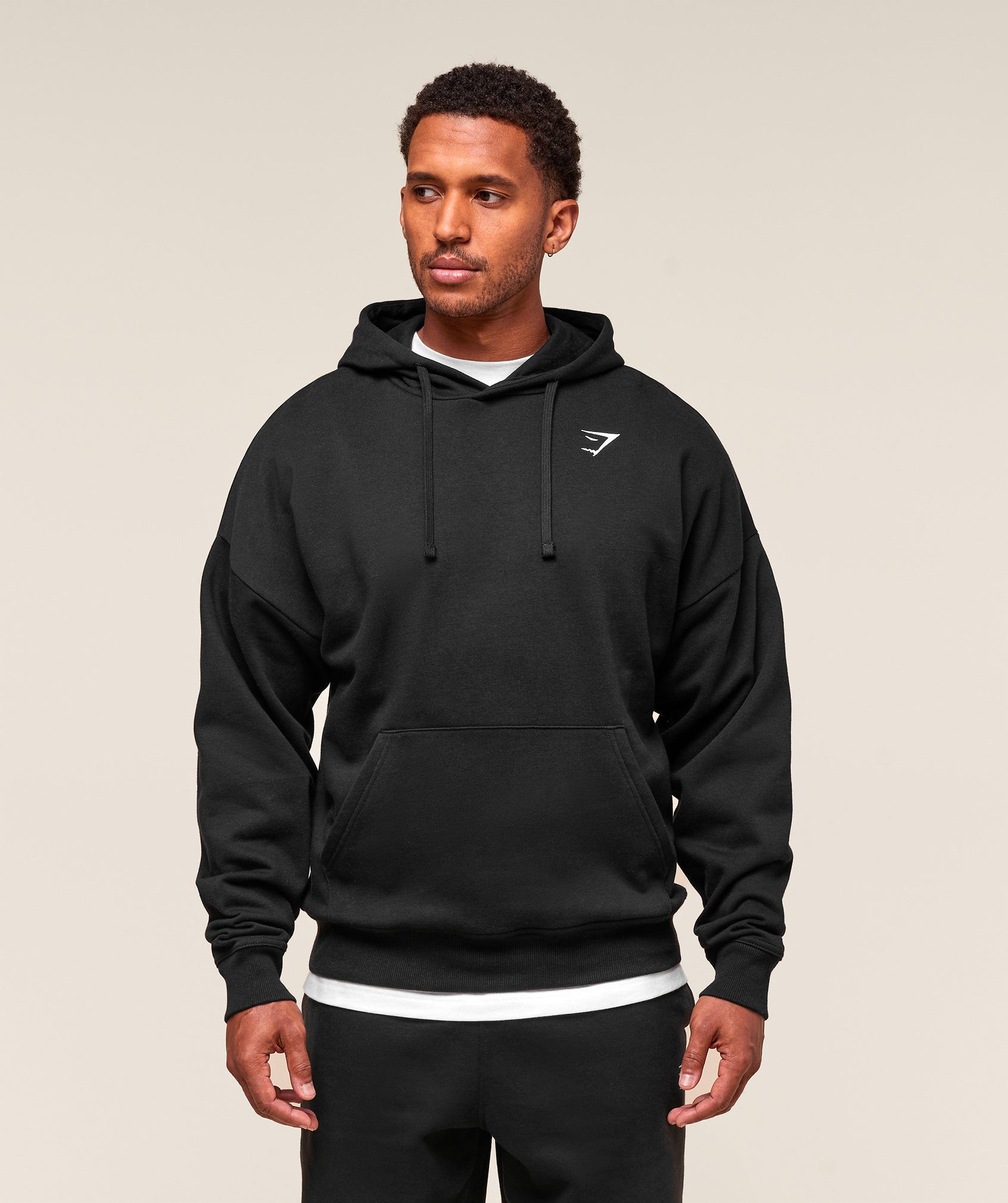 Crest Oversized Hoodie Oversized Fit