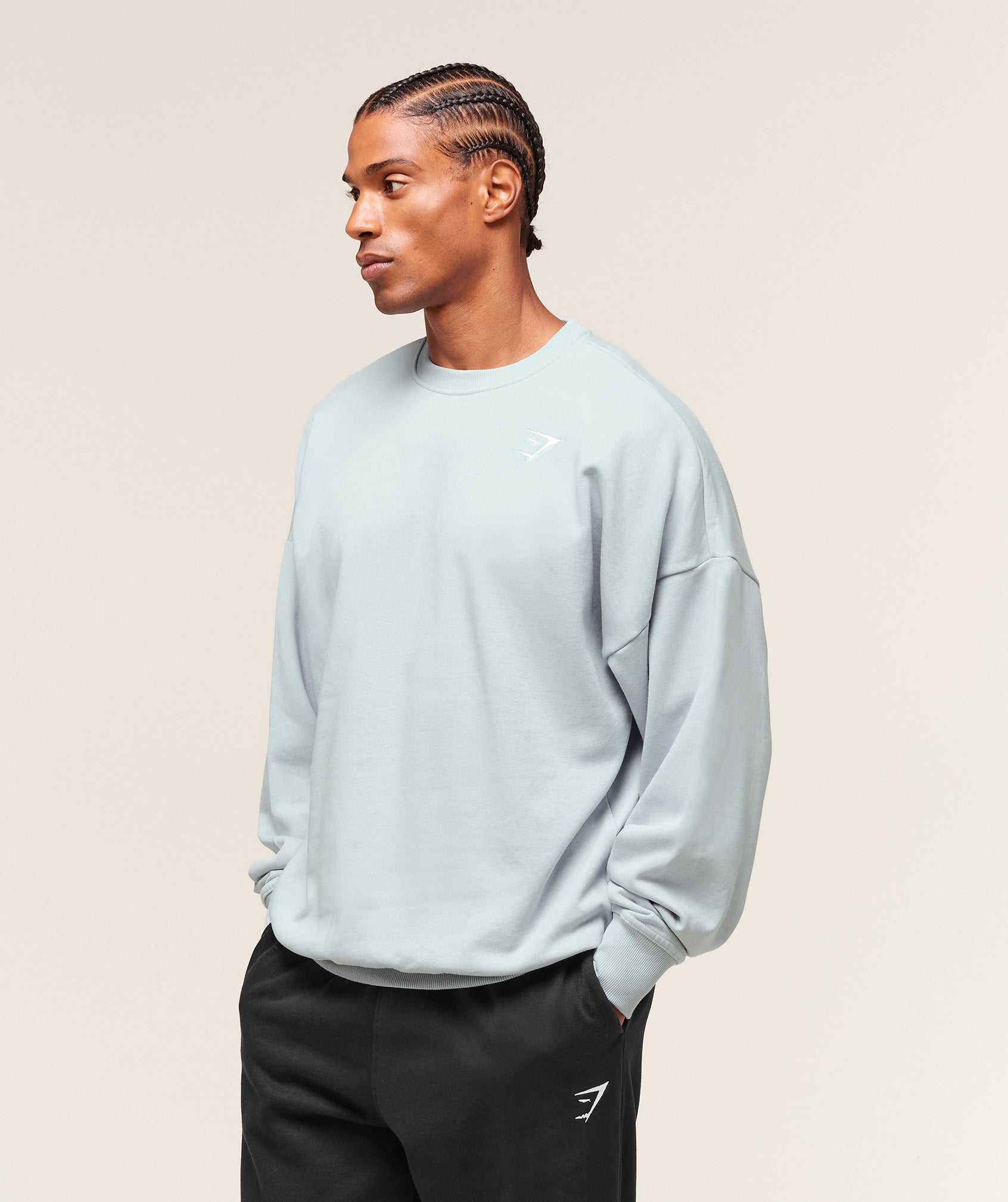 Alternative view of Crest Oversized Crew Oversized Fit