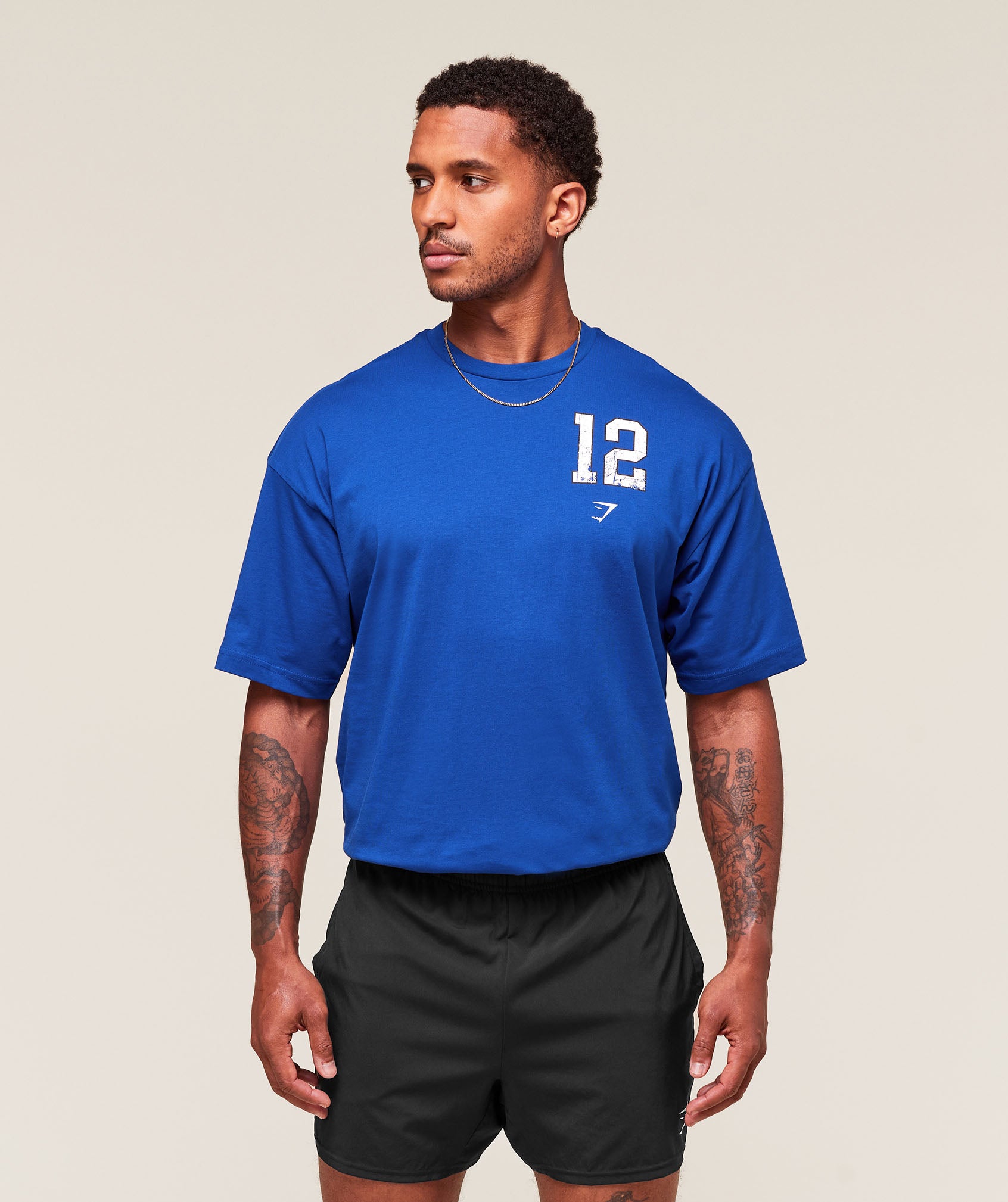Alternative view of Collegiate Graphic T-Shirt Oversized Fit