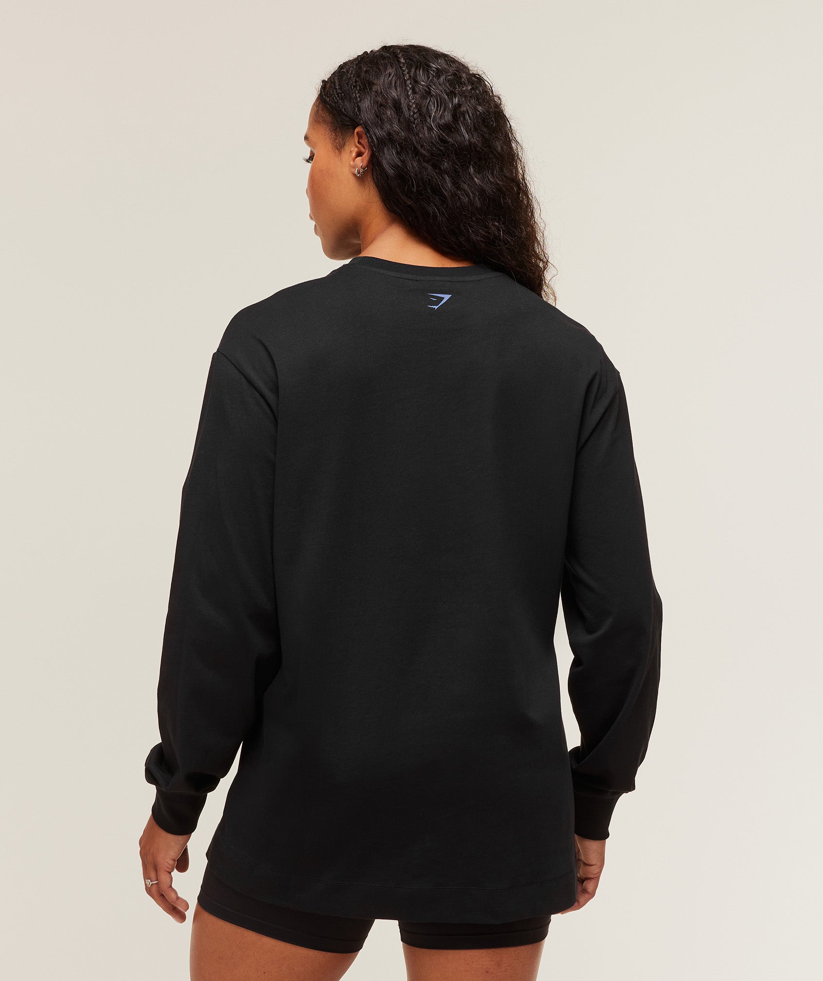 Alternative view of Lifting Club Graphic Oversized Long Sleeve T-Shirt Oversized Fit