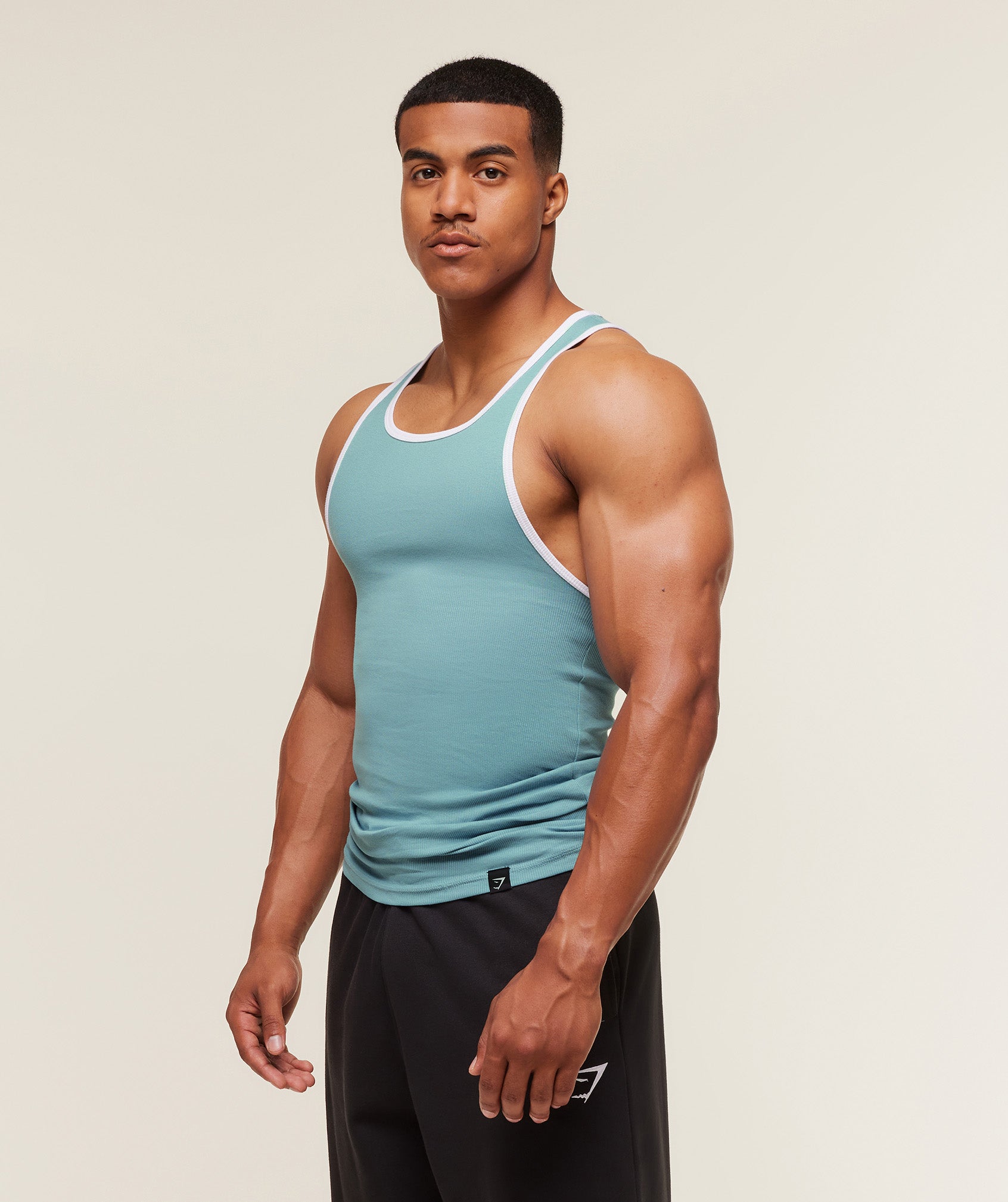 Alternative view of Ribbed Tank 1Pk Muscle Fit