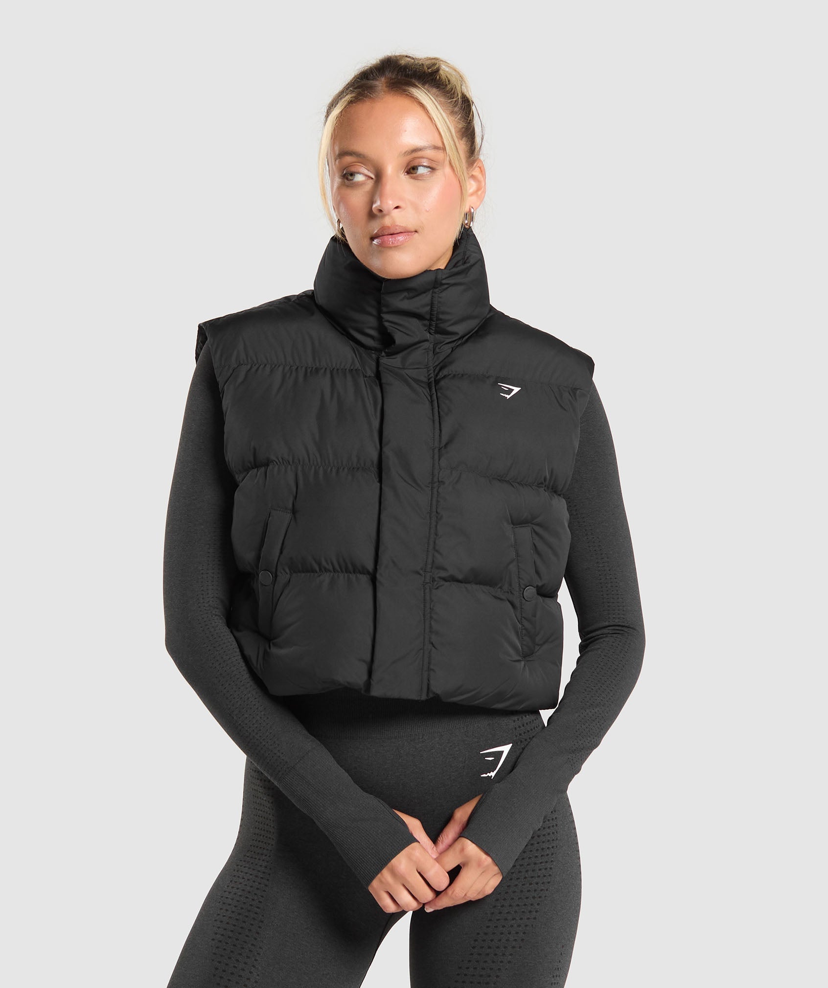 Cropped Midi Gilet Regular Fit