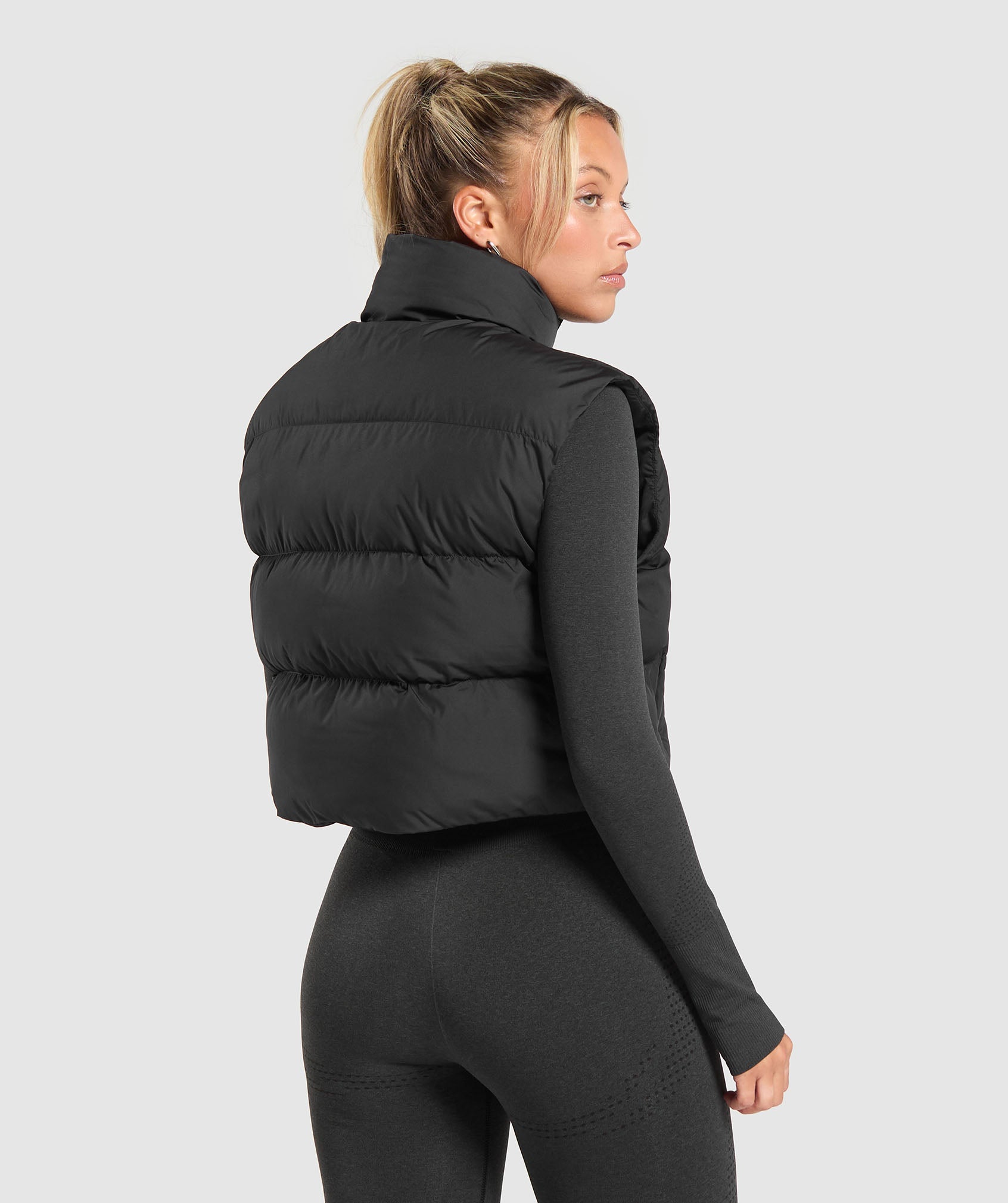 Alternative view of Cropped Midi Gilet Regular Fit